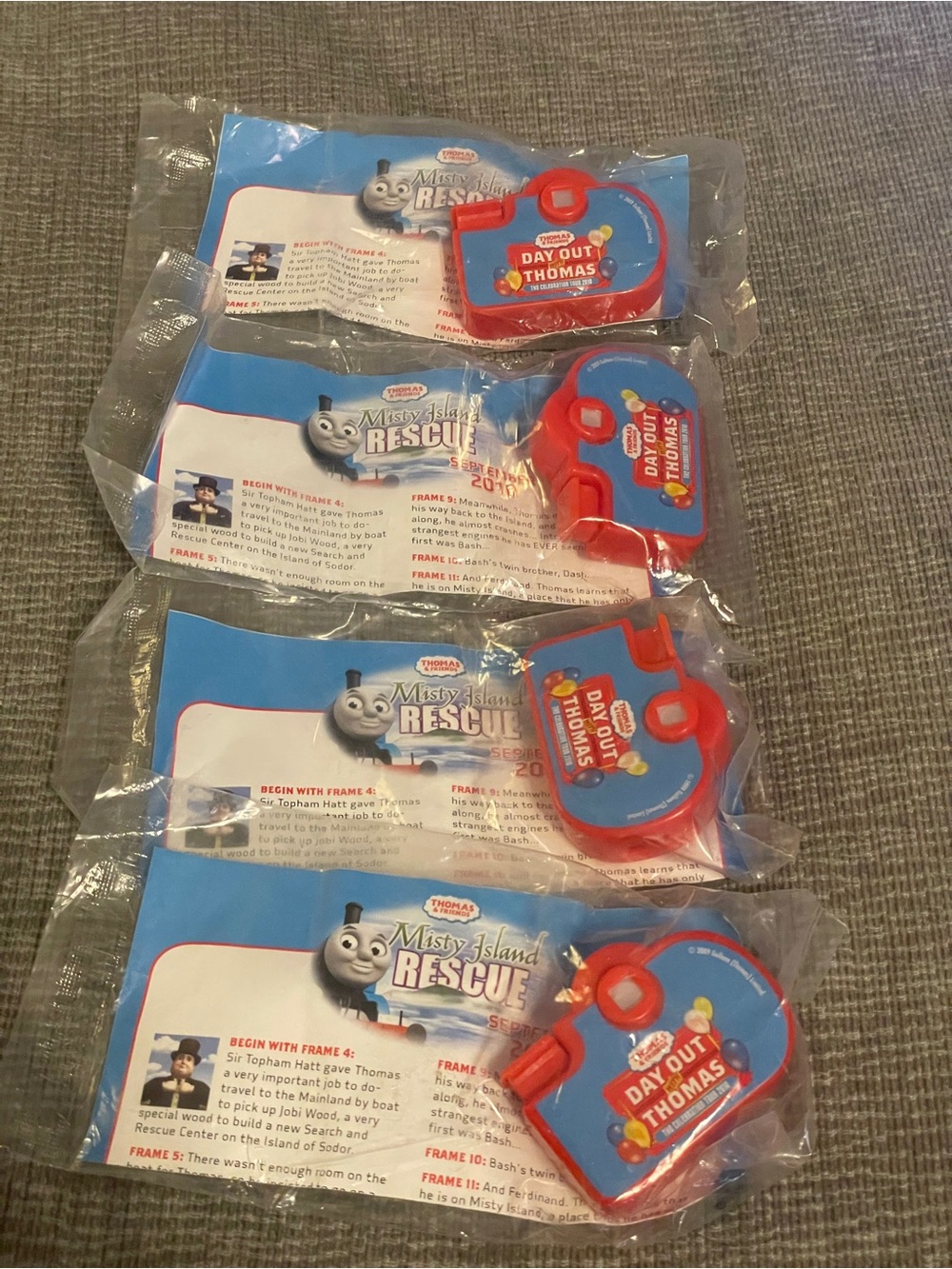NOS 2010 Day Out With Thomas & Friends Tank Engine Train Camera Toy LOT OF 4
